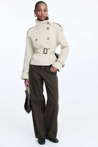 Short trench coat